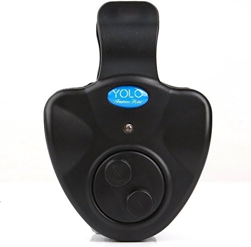 Saiger Bite Alarm / Fishing alarm Rod Electronic LED Light Sound Alarm Alert Bell Clip On BlacK