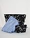 BAGGU Go Pouch Set, Expandable Nylon Zip Pouch 3 Pack for Travel and Organization, Constellation Set