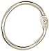 School Smart Nickel Plated Steel Loose Leaf Ring, 1 Inch, Pack of 100 - 36975
