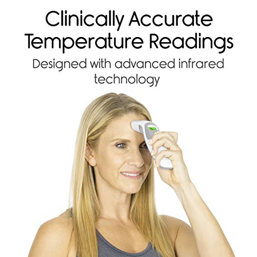 Vive Precision Fever Thermometer - Digital Infrared Forehead and Ear Temperature Device - Tympanic, Head Instant Read For Kids, Baby, Child, Adults, Pets - Dual Medical, Portable No Touch Home Reading - Thumbnail 2