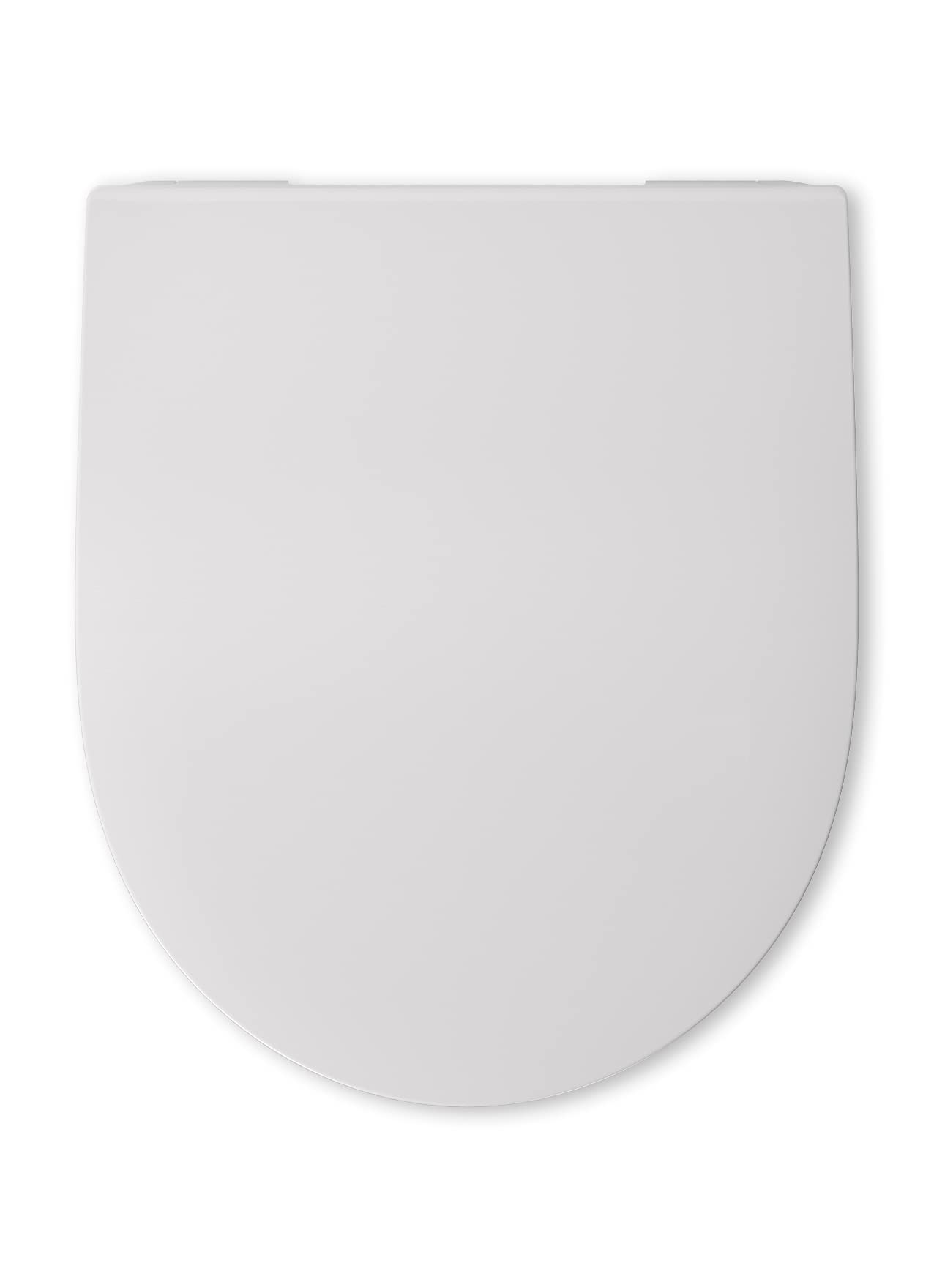 Hamberger Samar Slim 539199 Toilet Seat with Soft Close Take-Off Plug-in Hinge White Stainless Steel