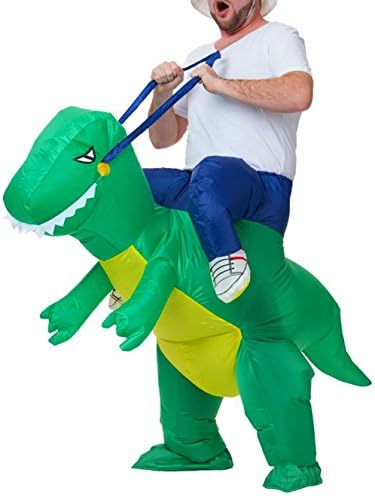 Inflatable Dinosaur Costume T-REX Adult Fancy Dress Costume