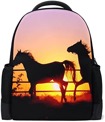 Donnapink Cool Running Horse School Backpacks For Students Kids Teens Boys Girls Children Bookbag