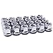 Mastiff 11310 Open-End, M14x2.0 Thread, Triple-Chrome Finish, Bulge Acorn Lug Nut Set (Pack of 24)