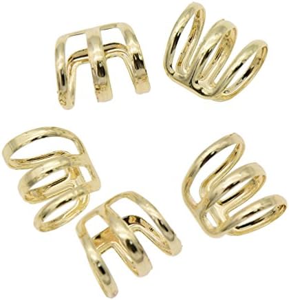 BetterUS 5Pcs U Shape Dreadlock Tube Beads Adjustable Hair Braid Decoration Accessories Hair Clip Hair Pin