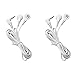 2 Count TENS Wires Electrode Wires for TENS Unit 3.5 mm Plug to 3.5mm Snap Electrodes Lead Wires for TENS Please Check Plug Size – 3.5mm Plug
