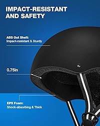 ZIONOR H3 Skateboard Helmet for Kids/Youth/Adults