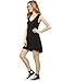 ROMWE Women's Loose Fit Flowy Stretch Crewneck Tank Tunic Dress Black XXL