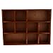 MagiDeal 10-Grid Wooden Wall Shelf Shadow Box Display Rack Shelf Storage Unit DIY