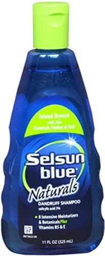 Selsun Naturals Dandruff Shampoo, Island Breeze, 11-Ounce Bottles (Pack of 2)
