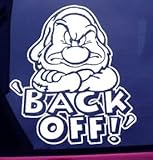 Sticker Styles Grumpy Back Off Car Decal