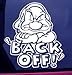 Grumpy Back Off Car Decal