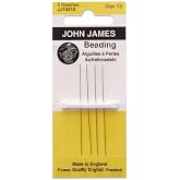 John James English Beading Needles Fine #13 (Package of 4)