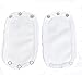 Bodysuit Extenders Pack of 2, Labeled Different Size Snaps, Onesie Extenders
