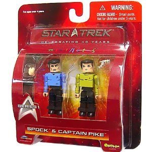 Star Trek The Original Series Diamond Select Toys Minimates Series 1 2-Pack Spock & Captain Pike