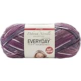 Premier Yarn Deborah Norville Collection 3-Pack Everyday Print Yarn, Plum Jam