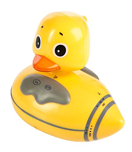 Sharper-Image-Floating-Duck-Bath-Radio-FM-and-AM-Radio-Waterproof-Easy-to-Use-and-Clean-56-Inches-x-525-Inches