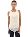 PattyBoutik Women's Lace Front Overlay Lined Tank Top