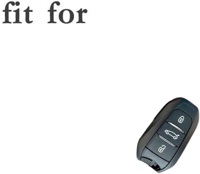 BROVACS Silicone Cover Protector Case Holder Skin Jacket Compatible with PEUGEOT CITROEN DS 3 Button Smart Remote Key Fob CV4303 Red - Image 4