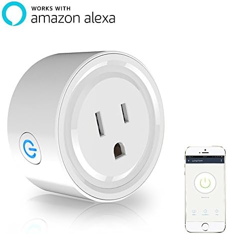 Wifi Smart Plug Mini Smart Outlet Works with Alexa Remote Control By Smart Phone from Anywhere Anytime [ No Hub Required/ Timing Function] by Supmoon