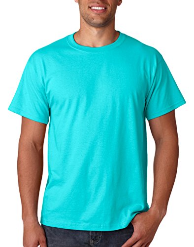 Fruit of the Loom 100% camiseta de algodón pesado, azul marino, 3XL (paquete 6)