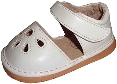 Jiazibb Leather Insole Hollow Baby Girl Squeaky Shoes Toddler First Walkers Shoes