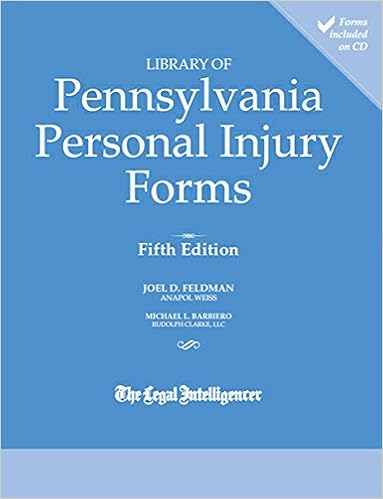 Library Of Pennsylvania Personal Injury Forms Fifth Edition - 