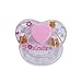 Ddummy Magnetic Pacifier for Reborn Newborn Baby Dolls Handmade Cradle Pink