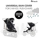 hauck Universal 3 Wheel Raincover Transparent Waterproof with Reflective Trim view 2