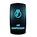 STVMotorsports Laser AIR COMPRESSOR Blue Rocker Switch 20A 12V On-Off LED Light