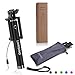 Selfie Stick, LIANSING Monopods Wired Self portrait stick One-piece U-Shape ultra compact Foldable and Extendable Self-Stick with waterproof Bag for iPhone6 6s 6plus 5s SE Samsung S7 S6 Black