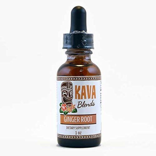 Happy Kava Brand Kava and Ginger Liquid Extract Tincture 6% Kavalactone | Concentrated Kava Kava Root Blended with Stomach Soothing Ginger | Herbal Supplement for Focus, Stress and Anxiety Relief 1oz