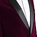 MAGE MALE Men's 2-Piece Suit Velvet Blazer Tuxedo Slim Fit One Button Stylish Dinner Jacket & Pants & Bow Tie
