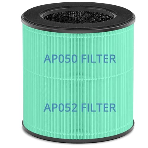 Tailulu Official AP050 AP052 Air Purifier Replacement Filter, 3-in-1 Air Purifier Filter, True H13 HEPA Filter, 1Pack(Green)