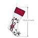 Valery Madelyn 21 inch Red Green White Velvet Christmas Stockings with Sloth and Knit Cuff, Themed with Classic Collection Splendor Tree Skirt (Not Included)