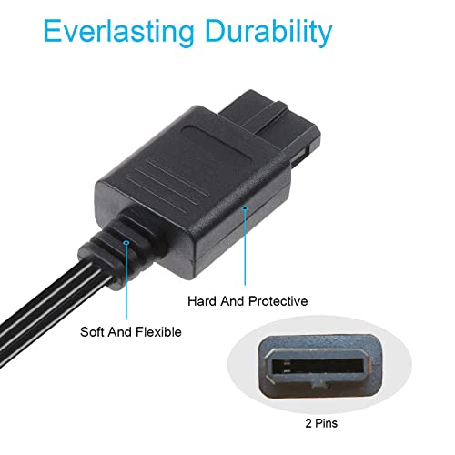 N64 AV Cable Audio Video Composite Cord for Nintendo 64, Gamecube