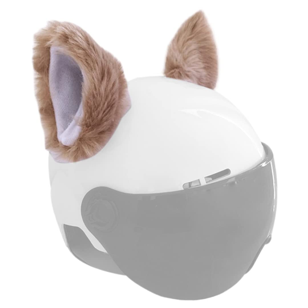 Cat Ears for Helmet Plush Ears Adhesive Velcro
