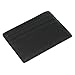 DKER Handmade Genuine Leather Unisex Slim Super Thin Card Holder With ID Card Window - Black