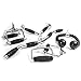 XMark Fitness Triple Chrome Plated Cable Machine Attachments, Precision-Engineered Forged Steel Construction, Diamond Knurl-Textured Rubber Grips, (Sold Separately and in Cost-Saving Bundles)