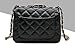 ilishop Women's Fashion Shoulder Bag Quilting Chain Cross Korean Ladies Handbag (Black)