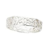 Trinity Knot Band Sterling Silver Sz 4-10 Irish Made