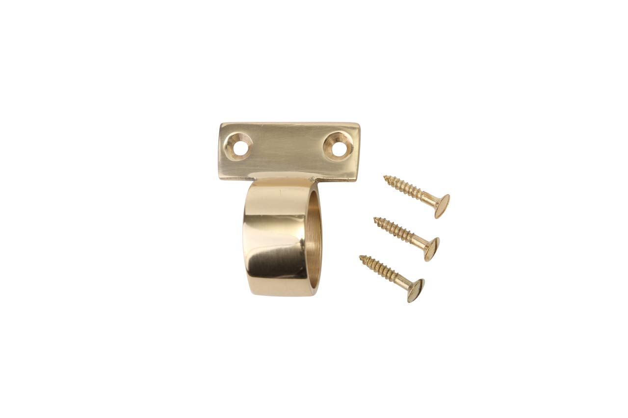 Sash Ring Lift Centre Mounting 30mm Polished Brass