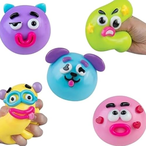 SLEEPHEAD®NEW Smushers Squishy - Curiosities Smushers Dog Face Swap Squishy Soft Moldable Cute Slow Rise Relaxing Sensory Fidget Relief for Adults Anxiety Relief (Pink) ﻿
