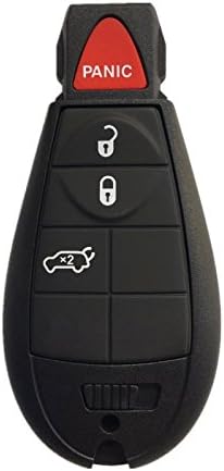 Dudely for Dodge Keyless Entry Remote Car Key Fob Replacement 4 Button With Chip,Electronics and a Battery For M3N5WY783X IYZ-C01C