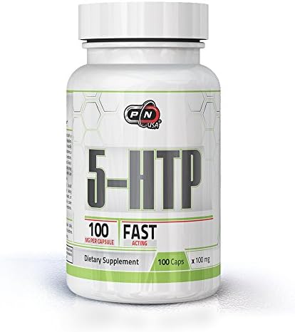 5-HTP Supplement 100mg Fast Acting Time Release Supports Appetite Suppression Mood Stress and Sleep 100 Caps