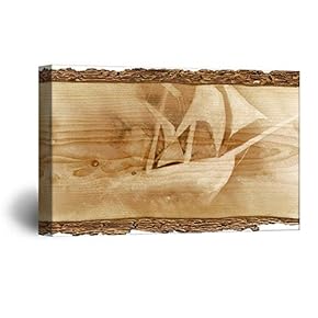 Canvas Wall Art Abstract Rustic Style Painting Artwork for Home Prints Framed - 12x18 inches