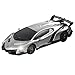 QUN FENG Electric RC Car-Lamborghini Veneno Radio Remote Control Vehicle Sport Racing Hobby Grade Licensed Model Car 1:24 Scale for Kids Adults (Silver)