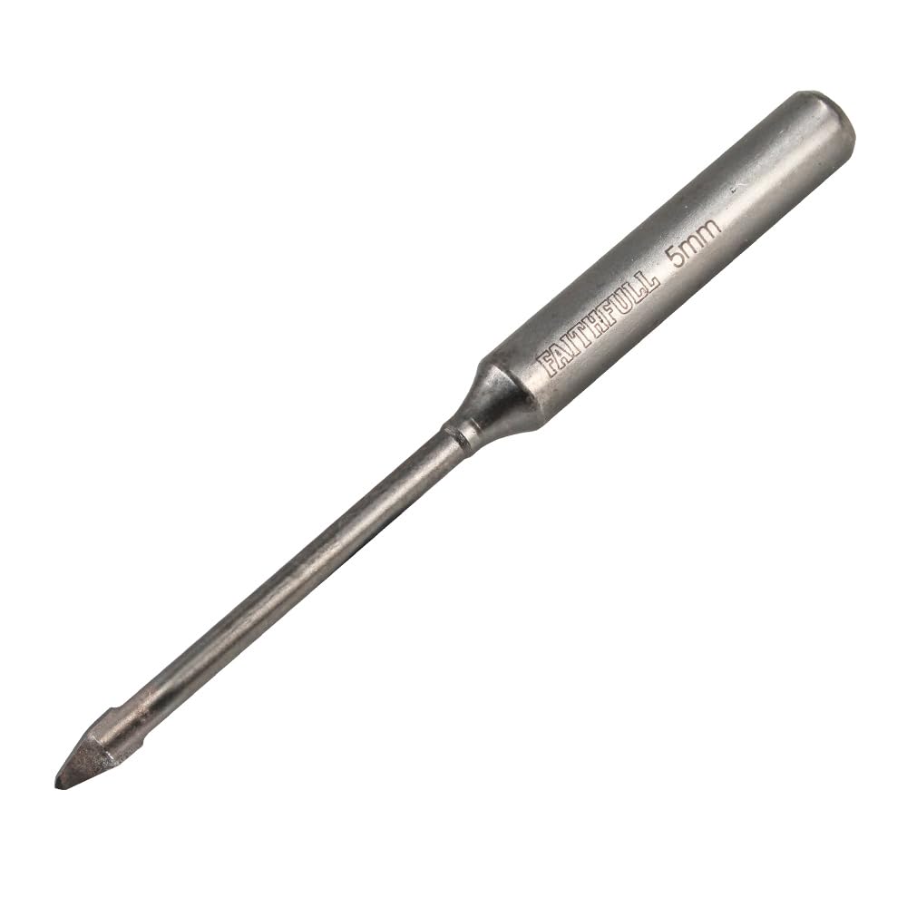 Faithfull FAIGDC05 Carbide Hard Tile & Glass Drill Bit for Porcelain, Ceramic, Mirrors, Porcelain, Terracotta, Tiles, Glass – 5mm