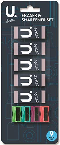 U. Martello Eraser & Sharpener Set - Pack of 9