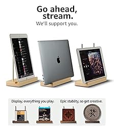 Optage Audio Tabletop Record Holder, Solid Wood Now